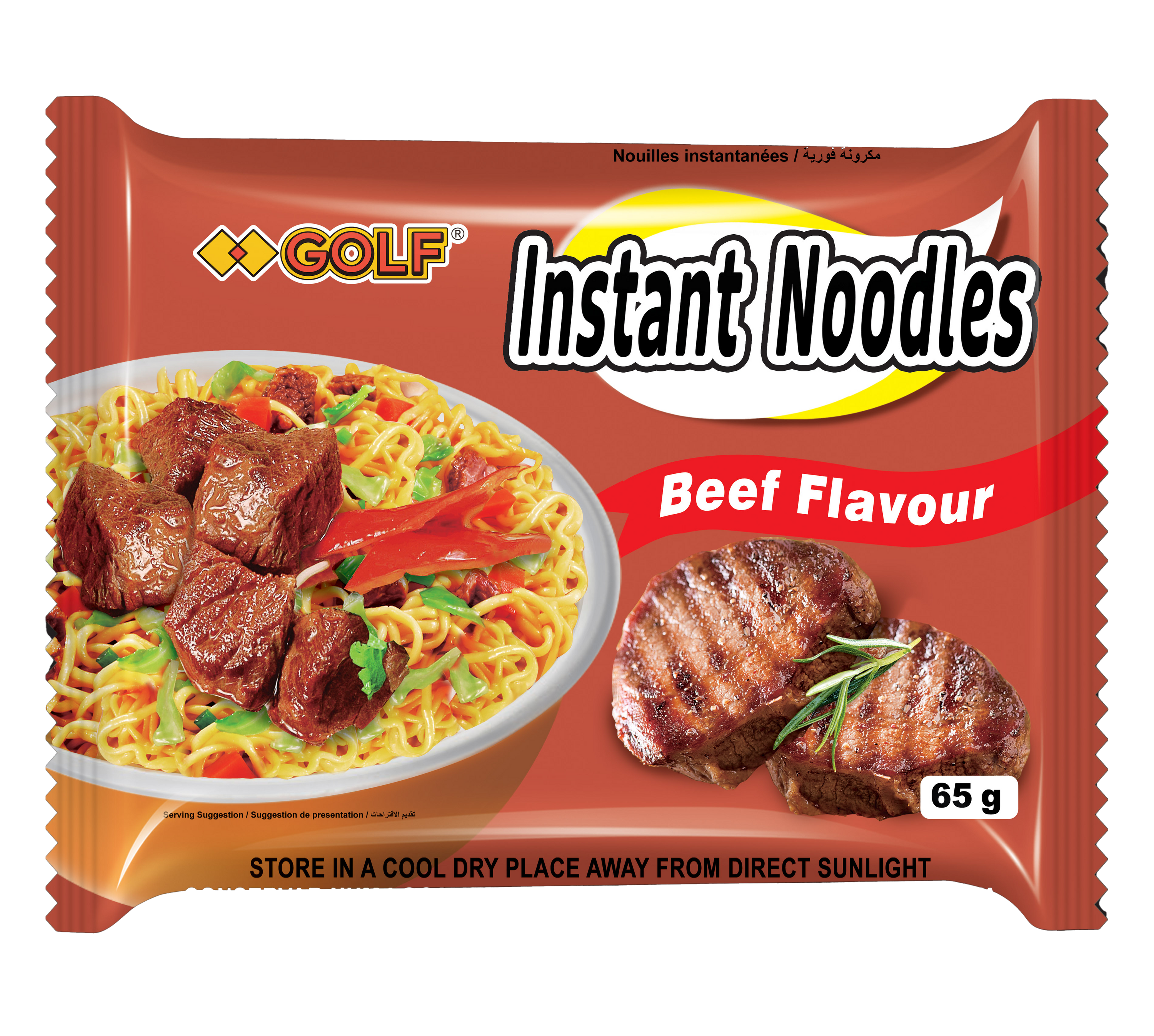 Beef Flavored Instant Noodle