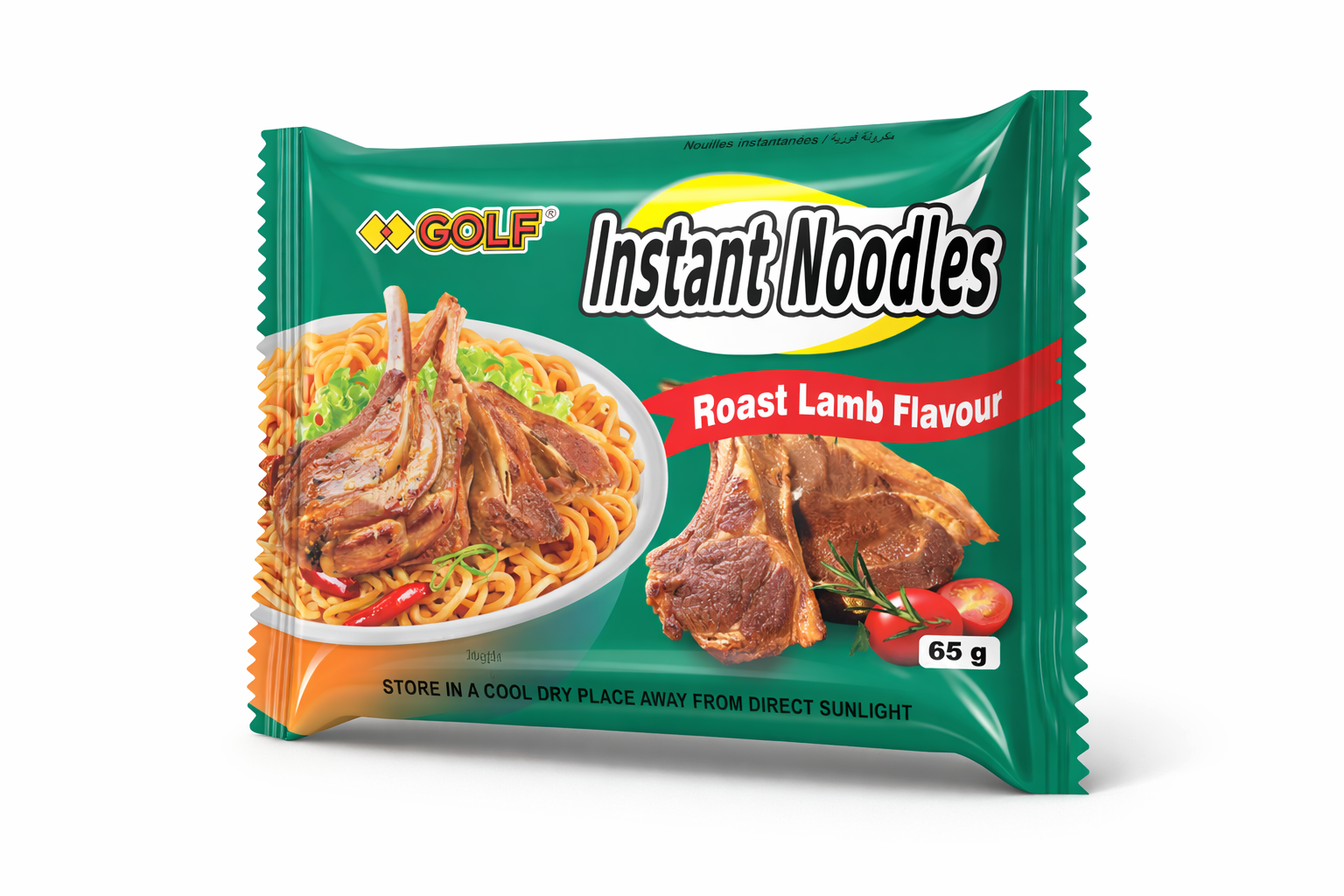 Roast Lamb Flavored Instant Noodle
