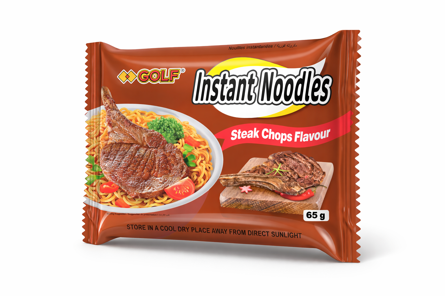 Steak Chop Flavored Instant Noodle