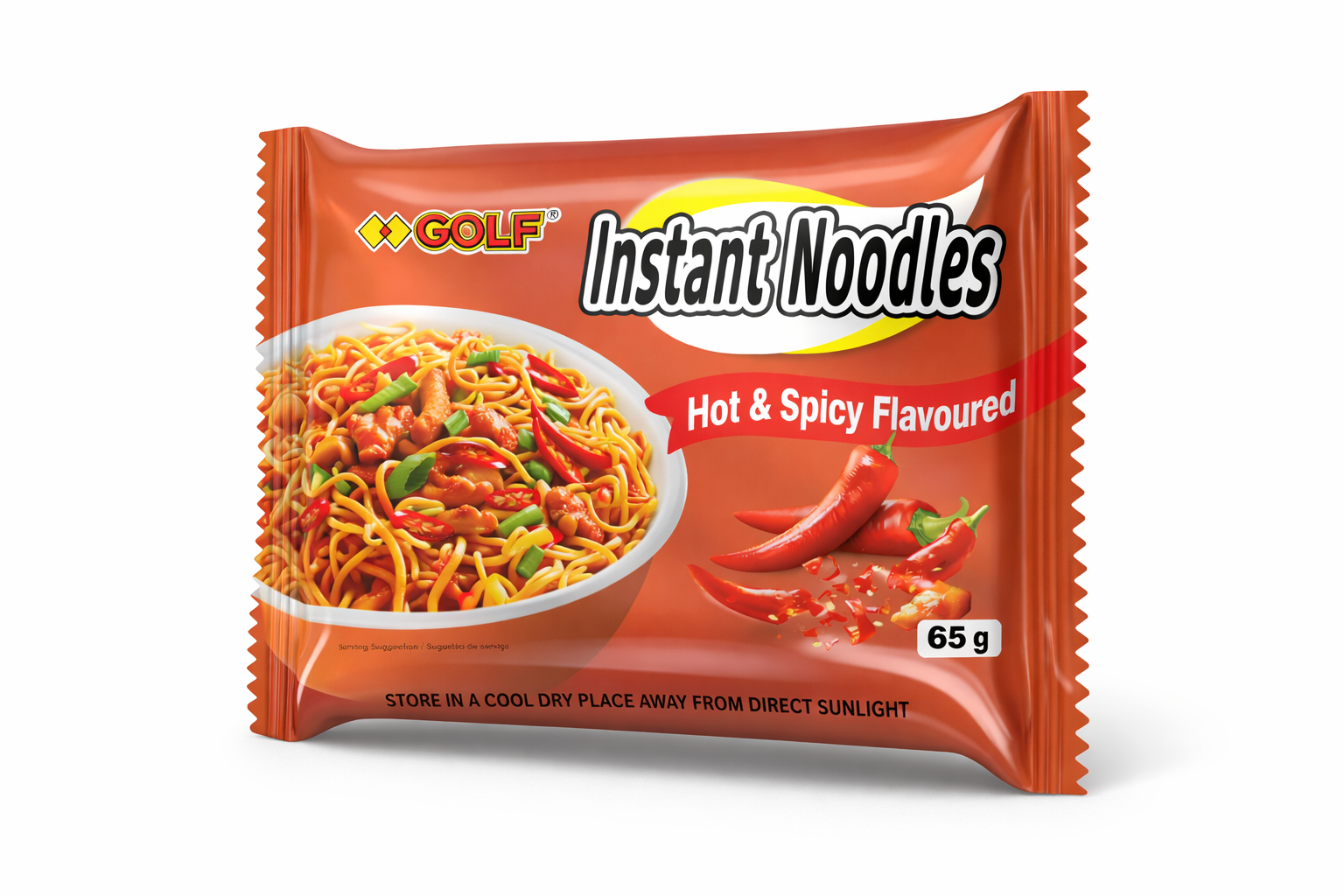 Hot Spicy Flavored Instant Noodle