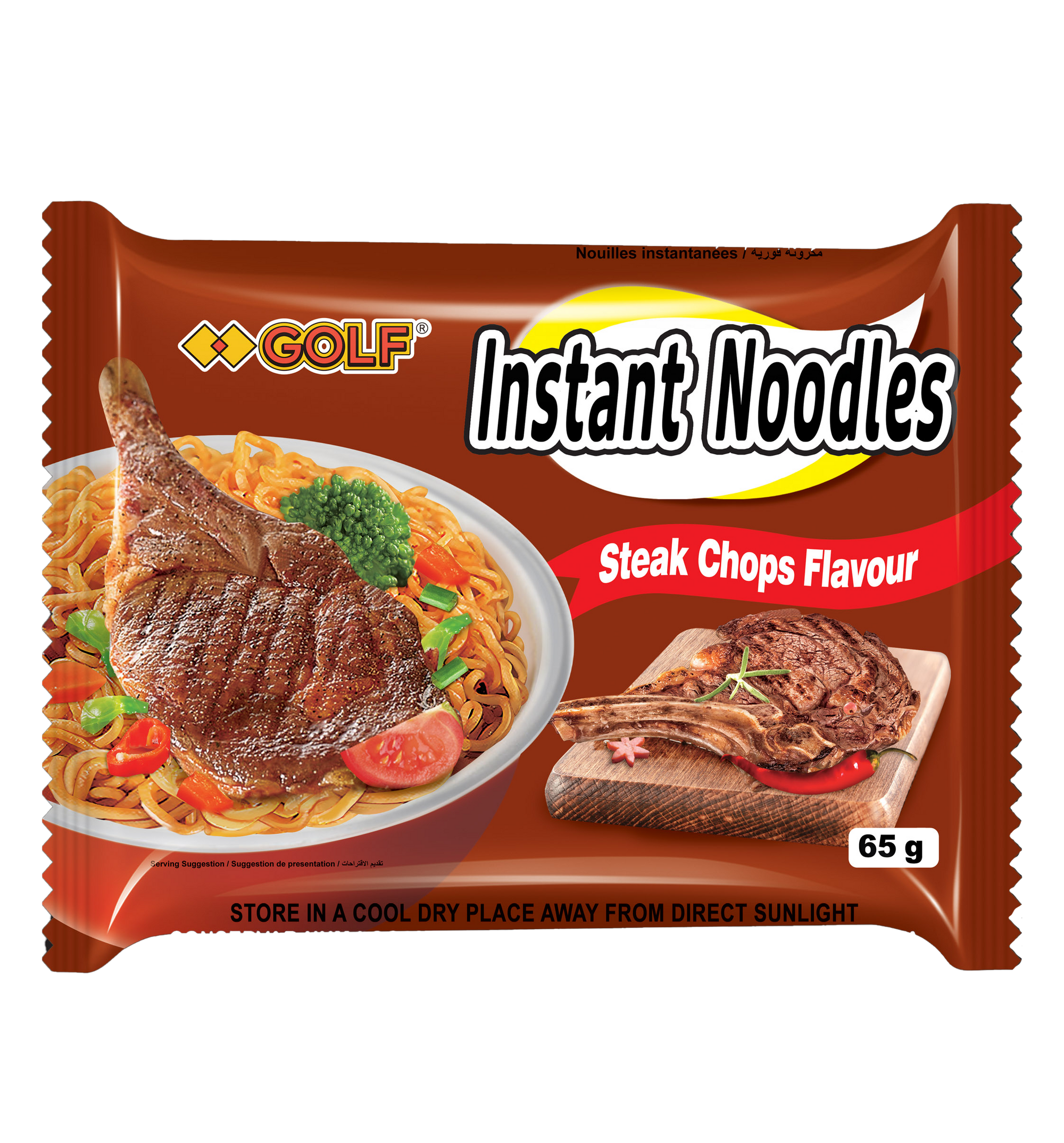 Steak Chop Flavored Instant Noodle