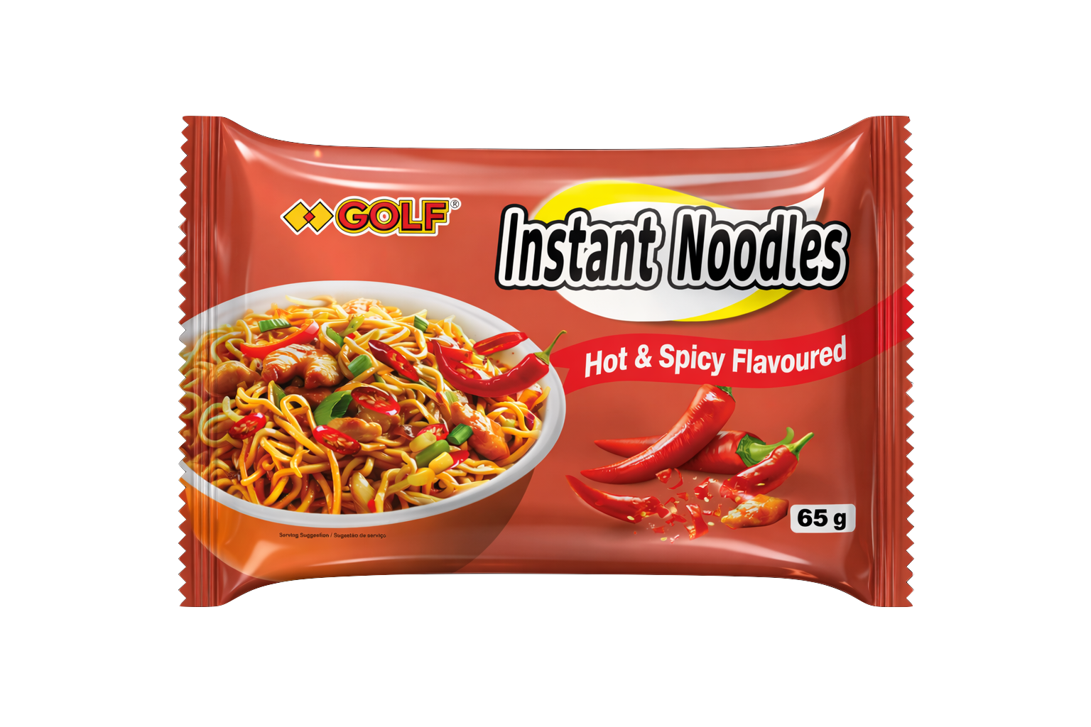 Hot Spicy Flavored Instant Noodle