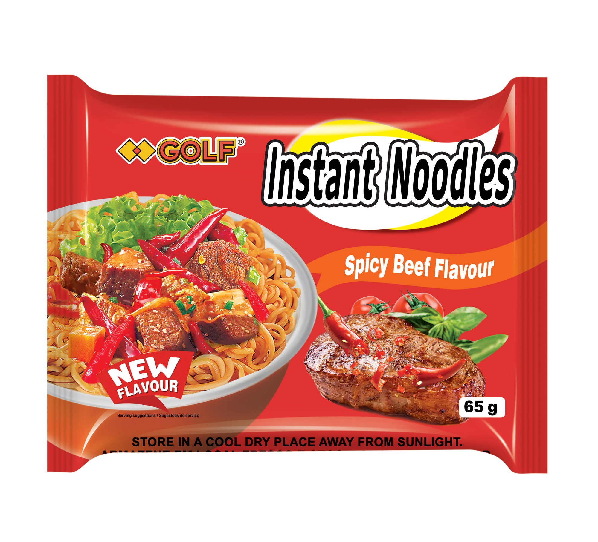 Spicy Beef Flavored Instant Noodle