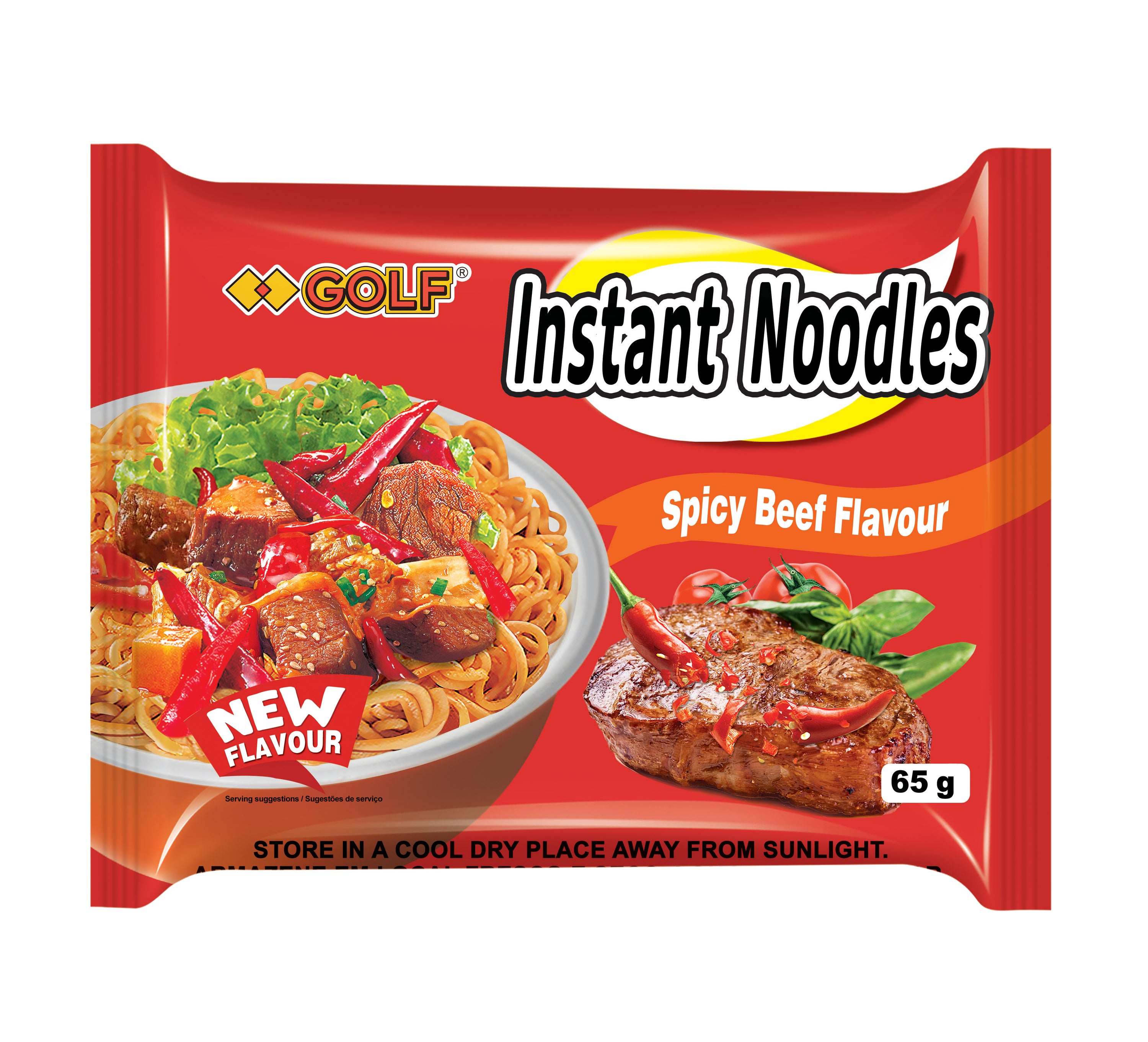 Spicy Beef Flavored Instant Noodle
